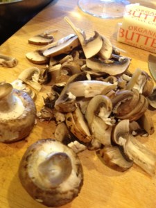 sliced mushrooms